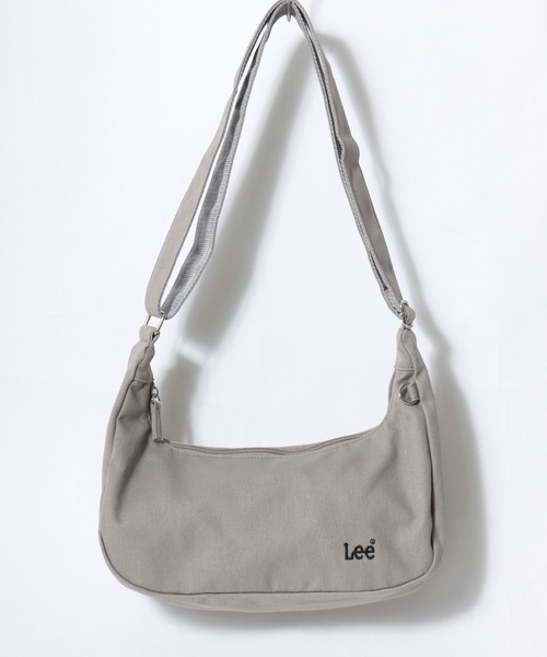 Lee(リー)の「Lee/リー キャンバス ロゴ ワンポイント刺繍 ワークポケット ラウンドショルダーバッグ/レディース メンズ(ショルダーバッグ・レディース・グレー/オフホワイト/ブラック・FREE)」の6枚目の写真