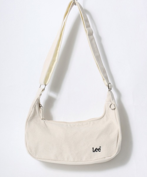 Lee(リー)の「Lee/リー キャンバス ロゴ ワンポイント刺繍 ワークポケット ラウンドショルダーバッグ/レディース メンズ(ショルダーバッグ・レディース・グレー/オフホワイト/ブラック・FREE)」の4枚目の写真