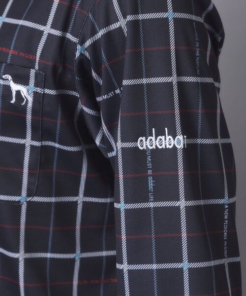 adabat(アダバット)の「フィルサーモチェック長袖ポロシャツ(ポロシャツ・メンズ・ブルー系5/ホワイト系1/ブルー系その他2・50/48/46/52)」の9枚目の写真