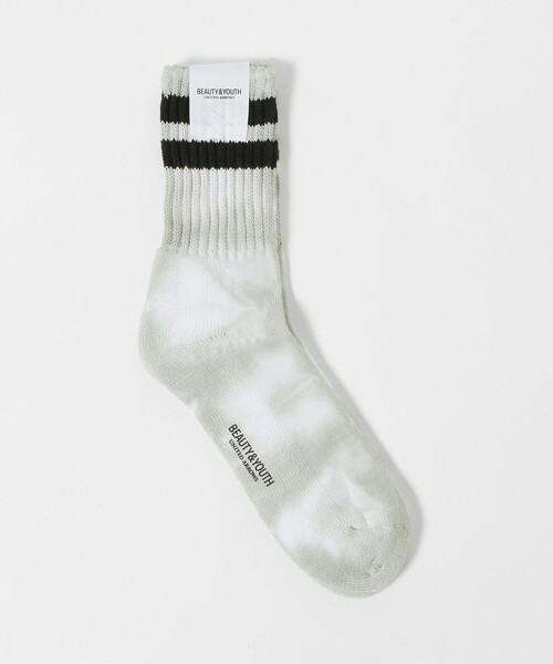 BEAUTY&YOUTH UNITED ARROWS(ビューティーアンドユースユナイテッドアローズ)の「2ライン パイル クルー タイダイ ソックス(ソックス/靴下・メンズ・その他2/その他1・FREE)」の2枚目の写真