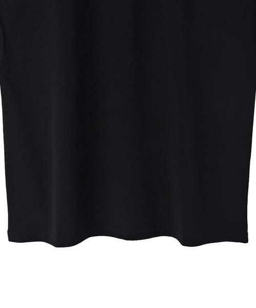 STYLE DELI（スタイルデリ）の「【BLK001】スリーブコントラストコットンTシャツ（Tシャツ/カットソー・レディース・ブラック/グレー・FREE）」の16枚目の写真
