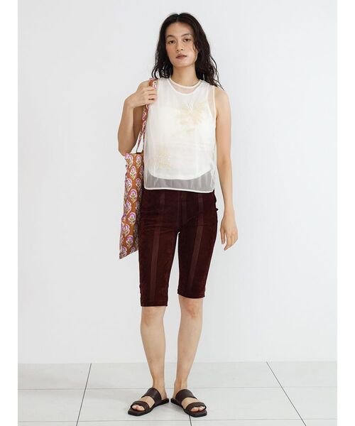 FIKA.(フィーカ)の「Sheer embroidered tulle top(シャツ/ブラウス・レディース・ブラック/ホワイト系・MEDIUM)」の16枚目の写真