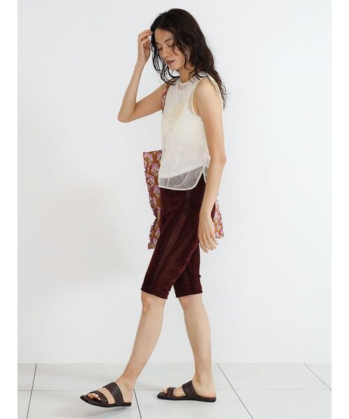 FIKA.(フィーカ)の「Sheer embroidered tulle top(シャツ/ブラウス・レディース・ブラック/ホワイト系・MEDIUM)」の17枚目の写真
