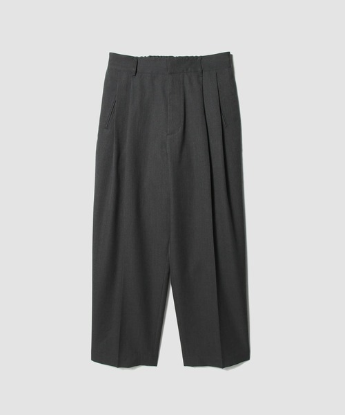 ESTNATION(エストネーション)の「ESTNATION / ウールギャバジン 2タックスラックス(スラックス・メンズ・チャコールグレー・MEDIUM/LARGE)」の1枚目の写真