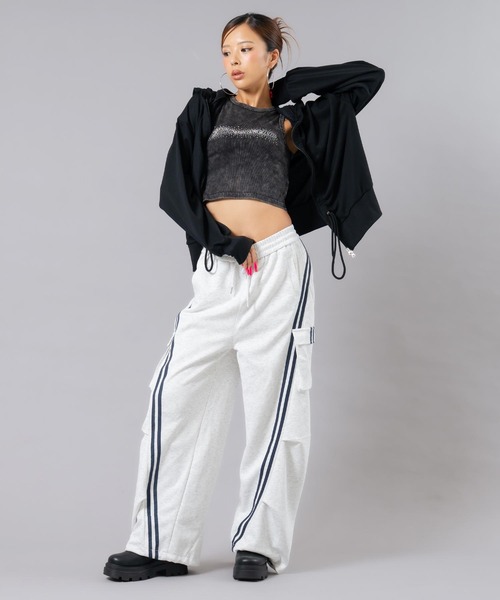 ANAP(アナップ)の「ラインスウェットカーゴパンツ(その他パンツ・レディース・ブラウン/ネイビー/ライトグレー・F)」の21枚目の写真