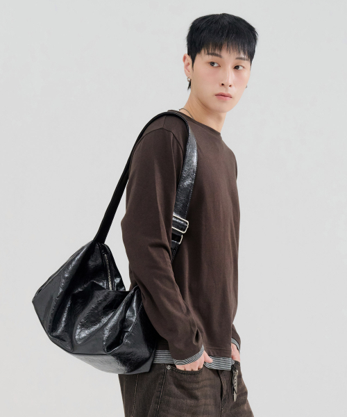 CHASECULT(チェイスカルト)の「メンズ レイヤード長袖Tシャツ-FERK5111B08(Tシャツ/カットソー・メンズ・ブラウン・100/105/95)」の4枚目の写真