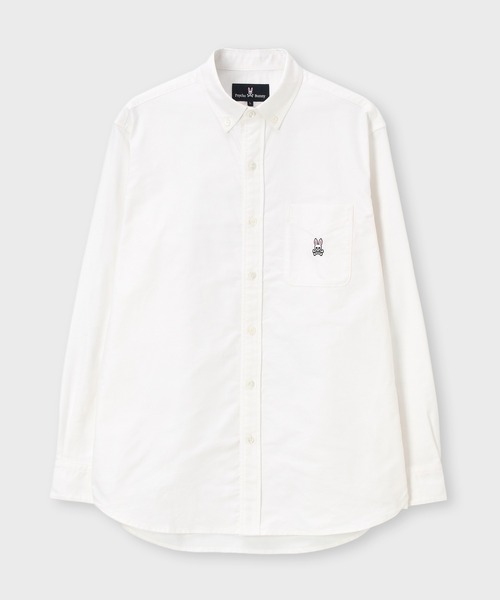 Psycho Bunny(サイコバニー)の「40sコットンオックス リラックスボタンダウンシャツ(シャツ/ブラウス・メンズ・ライトグリーン/ライトイエロー/ライトブルー/ホワイト・LARGE/MEDIUM/X-LARGE/SMALL)」の8枚目の写真