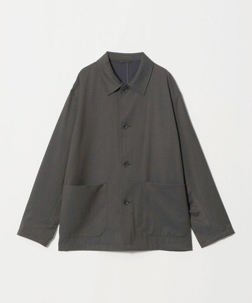 green label relaxing（グリーンレーベルリラクシング）の「ウォッシャブル サージ カバーオール ジャケット -2WAYストレッチ-（カバーオール・メンズ・ダークグレー/その他1/モカ・XL/L/M/S）」の2枚目の写真