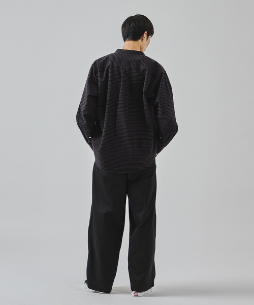 JOURNAL STANDARD(ジャーナルスタンダード)の「パターン チェック フランネル バンド シャツ(シャツ/ブラウス・メンズ・ブラック/ベージュ/ネイビー/アイボリー・SMALL/MEDIUM/LARGE)」の11枚目の写真