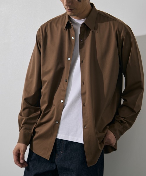 KANEMASA PHIL.(カネマサフィル)の「【KANEMASA PHIL./カネマサフィル】46G Modest Shirt(シャツ/ブラウス・メンズ・パープル/サックスブルー/ブラウン・L/M/S)」の2枚目の写真