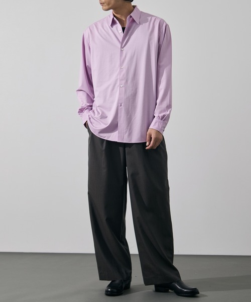 KANEMASA PHIL.(カネマサフィル)の「【KANEMASA PHIL./カネマサフィル】46G Modest Shirt(シャツ/ブラウス・メンズ・パープル/サックスブルー/ブラウン・L/M/S)」の22枚目の写真