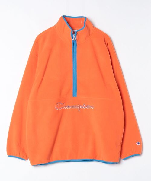 Champion（チャンピオン）の「【Champion/チャンピオン】メンズ アクションスタイル ハーフジップジャケット（その他アウター・メンズ・ネイビー/その他30/ライトオレンジ系/ブラック・MEDIUM/X-LARGE/LARGE）」の3枚目の写真