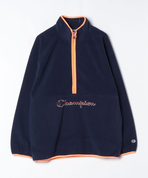 Champion（チャンピオン）の「【Champion/チャンピオン】メンズ アクションスタイル ハーフジップジャケット（その他アウター・メンズ・ネイビー/その他30/ライトオレンジ系/ブラック・MEDIUM/X-LARGE/LARGE）」の2枚目の写真
