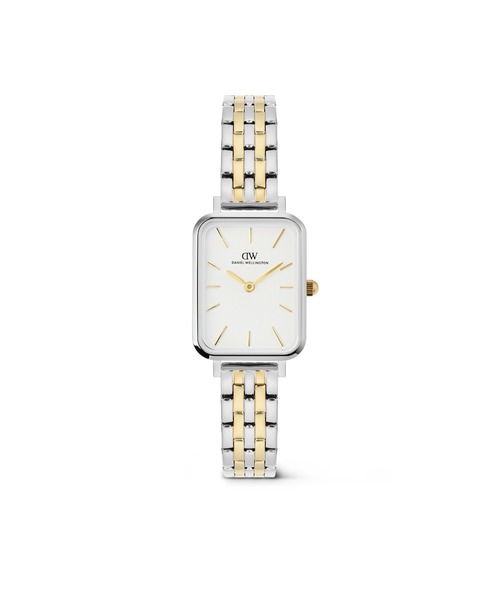 Daniel Wellington(ダニエルウェリントン)の「Quadro 20×26MM 5-Link Two Tone レディース腕時計(アナログ腕時計・レディース・ホワイト/エメラルド・ONE SIZE)」の2枚目の写真