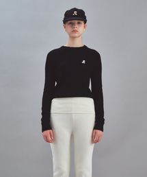 RAGLAN KNIT TOP - BLACK