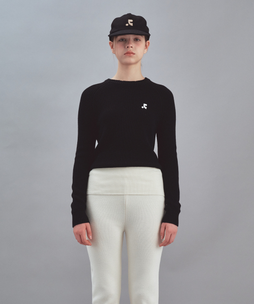 Rest&Recreation(レストアンドレクリエーション)の「RAGLAN KNIT TOP - BLACK(ニット/セーター・レディース・その他・ONE)」の1枚目の写真
