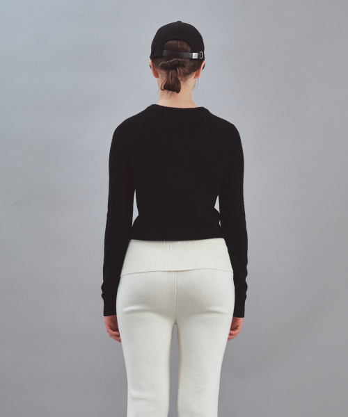Rest&Recreation(レストアンドレクリエーション)の「RAGLAN KNIT TOP - BLACK(ニット/セーター・レディース・その他・ONE)」の3枚目の写真