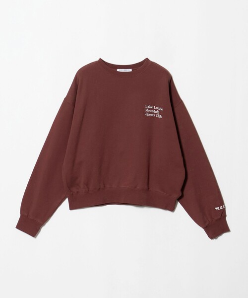 BEAUTY&YOUTH UNITED ARROWS(ビューティーアンドユースユナイテッドアローズ)の「コットン裏毛 ロゴスウェット プルオーバー(スウェット・レディース・ブラウン系/ライトグレー/ネイビー・FREE)」の1枚目の写真