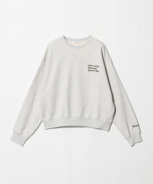 BEAUTY&YOUTH UNITED ARROWS(ビューティーアンドユースユナイテッドアローズ)の「コットン裏毛 ロゴスウェット プルオーバー(スウェット・レディース・ブラウン系/ライトグレー/ネイビー・FREE)」の2枚目の写真