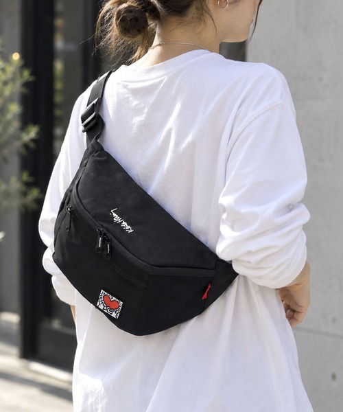 Keith Haring(キース・ヘリング)の「【Keith Haring】キースヘリング ウエストバック ボディバック(ボディバッグ/ウエストポーチ・レディース・ブラック・FREE)」の7枚目の写真