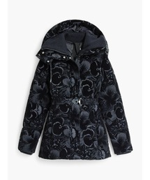 Floral quilted hooded coat / フローラルキルティングフーディーコート
