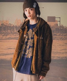EFFECTEN（エフェクテン）の「mcg3902-Shaggy hooded cardigan シャギーカーディガン(efsc-16)（カーディガン/ボレロ）」