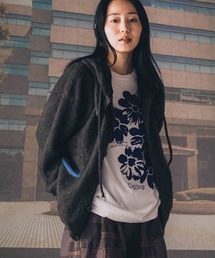 EFFECTEN（エフェクテン）の「mcg3902-Shaggy hooded cardigan シャギーカーディガン(efsc-16)（カーディガン/ボレロ）」