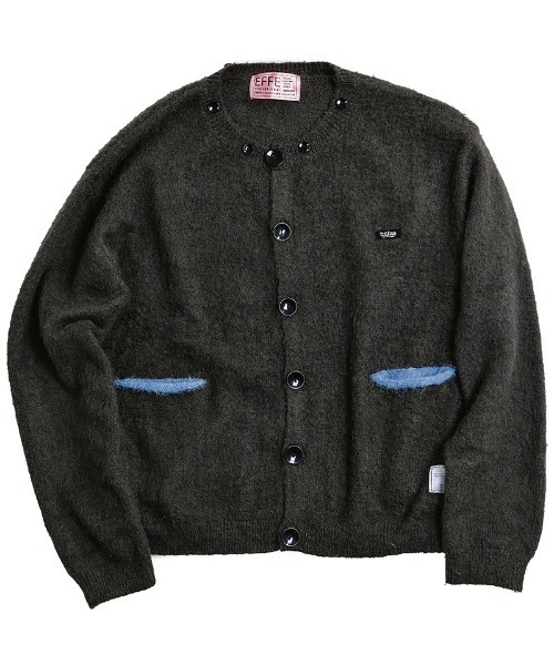 EFFECTEN(エフェクテン)の「mcg3902-Shaggy hooded cardigan シャギーカーディガン(efsc-16)(カーディガン/ボレロ・メンズ・ブラウン/チャコール・ONE SIZE)」の22枚目の写真