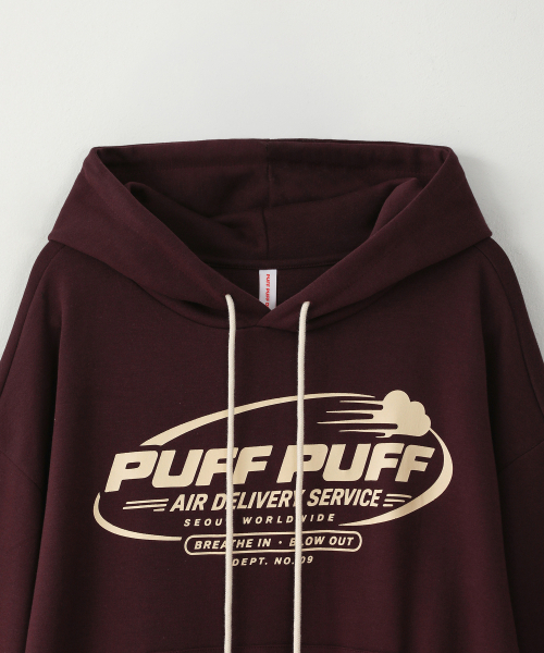 PUFF PUFF DEPT(パフパフ・デプト)の「PUFF AIR クロップドフーディ バーガンディ(パーカー・レディース・その他・LARGE/MEDIUM)」の3枚目の写真
