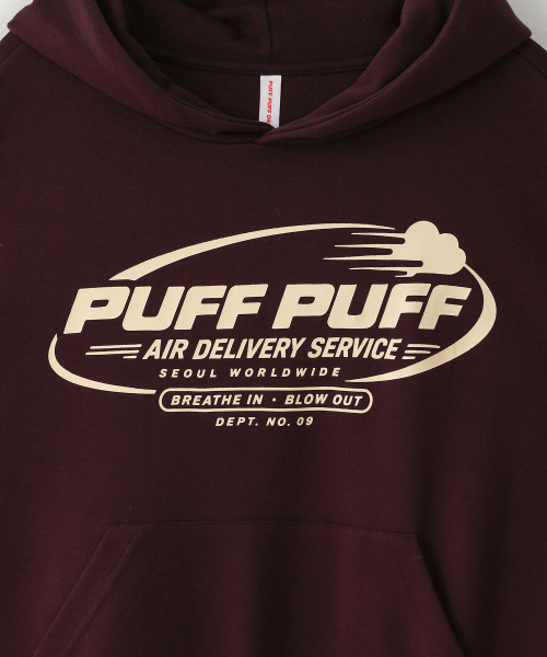 PUFF PUFF DEPT(パフパフ・デプト)の「PUFF AIR クロップドフーディ バーガンディ(パーカー・レディース・その他・LARGE/MEDIUM)」の4枚目の写真