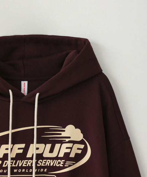 PUFF PUFF DEPT(パフパフ・デプト)の「PUFF AIR クロップドフーディ バーガンディ(パーカー・レディース・その他・LARGE/MEDIUM)」の5枚目の写真