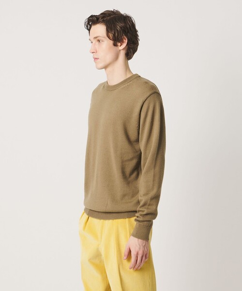 UNITED ARROWS(ユナイテッドアローズ)の「YAMAGATA ミドルゲージ クルーネック ニット(ニット/セーター・メンズ・オフホワイト/ネイビー/オリーブ/コバルトブルー/グレー系/ダークグレー・M/L/S/XL)」の5枚目の写真