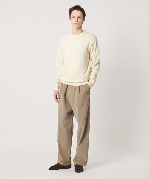 UNITED ARROWS(ユナイテッドアローズ)の「YAMAGATA ミドルゲージ クルーネック ニット(ニット/セーター・メンズ・オフホワイト/ネイビー/オリーブ/コバルトブルー/グレー系/ダークグレー・M/L/S/XL)」の17枚目の写真