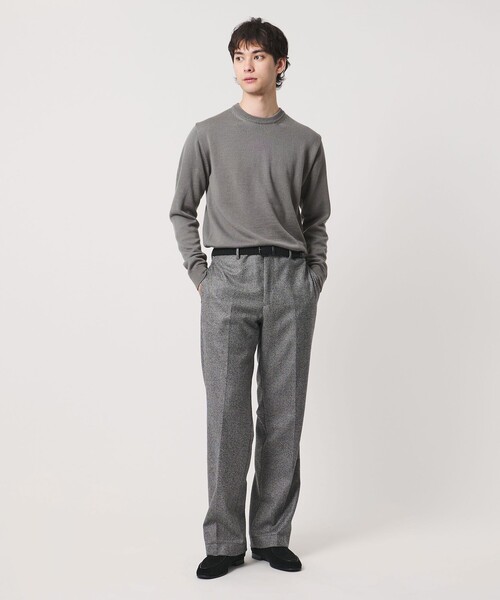 UNITED ARROWS(ユナイテッドアローズ)の「YAMAGATA ミドルゲージ クルーネック ニット(ニット/セーター・メンズ・オフホワイト/ネイビー/オリーブ/コバルトブルー/グレー系/ダークグレー・M/L/S/XL)」の21枚目の写真