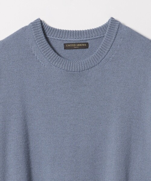 UNITED ARROWS(ユナイテッドアローズ)の「YAMAGATA ミドルゲージ クルーネック ニット(ニット/セーター・メンズ・オフホワイト/ネイビー/オリーブ/コバルトブルー/グレー系/ダークグレー・M/L/S/XL)」の11枚目の写真