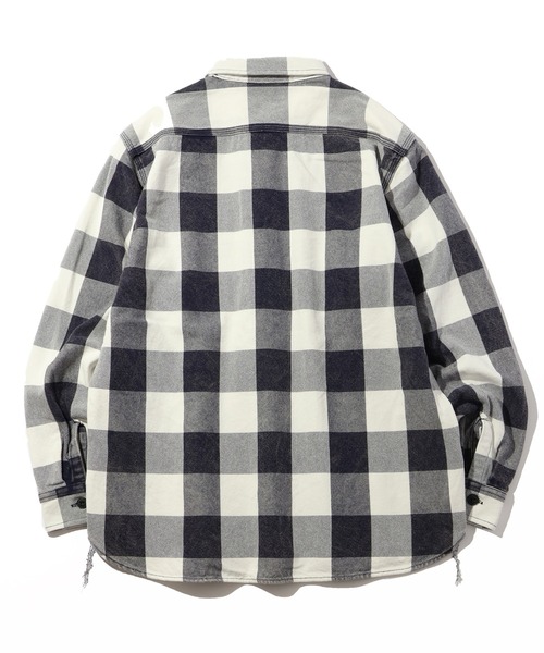 HOUSTON(ヒューストン)の「【HOUSTON/ヒューストン】VINTAGE BLOCK CHECK VIYELLA SHIRT/ビンテージ加工 ブロックチェックビエラシャツ(シャツ/ブラウス・メンズ・ライトグリーン系/レッド系/ネイビー系/ブラック系/ブラウン系・M/XL/L)」の6枚目の写真