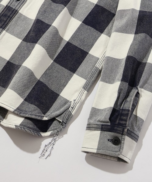 HOUSTON(ヒューストン)の「【HOUSTON/ヒューストン】VINTAGE BLOCK CHECK VIYELLA SHIRT/ビンテージ加工 ブロックチェックビエラシャツ(シャツ/ブラウス・メンズ・ライトグリーン系/レッド系/ネイビー系/ブラック系/ブラウン系・M/XL/L)」の10枚目の写真