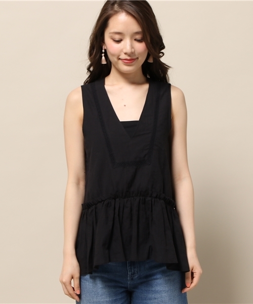 Banner Barrett（バナーバレット）の「コットンボイルＢＬ（シャツ/ブラウス・レディース・ホワイト/ブラック・38）」の13枚目の写真