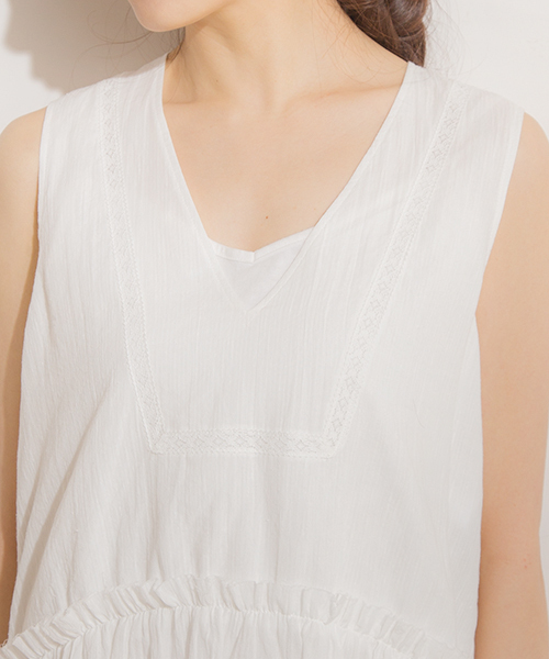 Banner Barrett（バナーバレット）の「コットンボイルＢＬ（シャツ/ブラウス・レディース・ホワイト/ブラック・38）」の3枚目の写真