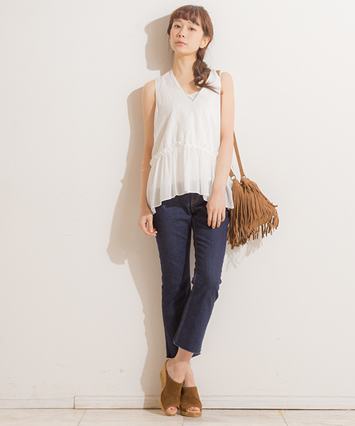 Banner Barrett（バナーバレット）の「コットンボイルＢＬ（シャツ/ブラウス・レディース・ホワイト/ブラック・38）」の5枚目の写真