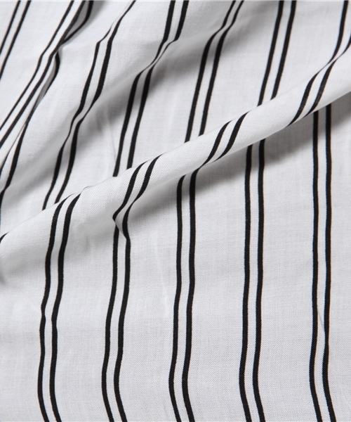 VENCEEXCHANGE（ヴァンスエクスチェンジ）の「レーヨン7分スキッパーシャツ      （シャツ/ブラウス・レディース・ホワイト/ピンク/オフホワイト/ダークグリーン・MEDIUM）」の11枚目の写真