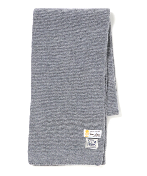 HYSTERIC GLAMOUR（ヒステリックグラマー）の「ROBERT MACKIE×HYSTERIC/ラムウールマフラー（マフラー・メンズ・カーキ/トップグレー/ブラック・FREE）」の3枚目の写真