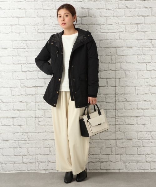 LEPSIM（レプシィム）の「タックイージーワイドパンツ2　736688（その他パンツ・レディース・ブラック/ホワイト/ブラウン・MEDIUM/LARGE）」の4枚目の写真