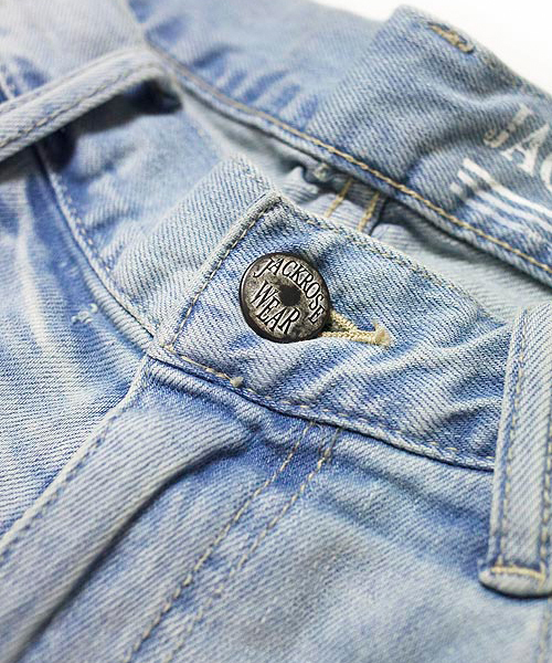 JACKROSE（ジャックローズ）の「スーパーストレッチダメージデニム（デニムパンツ・メンズ・サックスブルー・L/M/S/XL）」の4枚目の写真