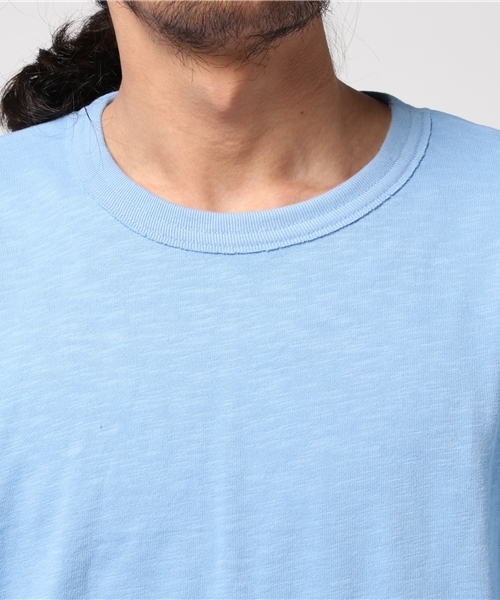 WEGO（ウィゴー）の「WEGO/スラブ裏毛BOXYビッグプルオーバー（Tシャツ/カットソー・メンズ・サックスブルー/杢グレー/オフホワイト/オレンジ/ベージュ/スミクロ/ライトピンク/ブルー系その他/オートミール・MEDIUM/LARGE）」の20枚目の写真