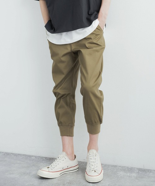 Rocky Monroe(ロッキーモンロー)の「コットンリネン イージークロップドジョガーパンツ 別注ワンマイルウェア(その他パンツ・メンズ・ベージュ/ネイビー/ブラック/カーキ/ホワイト/ピンク/ブルー/グレー/サックスブルー/ワンウォッシュ/ブラウン/チャコール/ブラック系/ブルーグレー/ベージュ系・M/LL/L/XXL/S)」の10枚目の写真