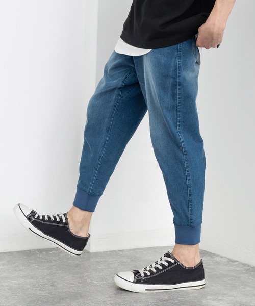 Rocky Monroe(ロッキーモンロー)の「コットンリネン イージークロップドジョガーパンツ 別注ワンマイルウェア(その他パンツ・メンズ・ベージュ/ネイビー/ブラック/カーキ/ホワイト/ピンク/ブルー/グレー/サックスブルー/ワンウォッシュ/ブラウン/チャコール/ブラック系/ブルーグレー/ベージュ系・M/LL/L/XXL/S)」の13枚目の写真