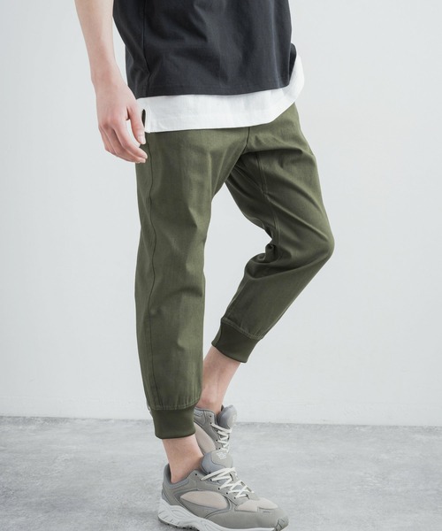 Rocky Monroe(ロッキーモンロー)の「コットンリネン イージークロップドジョガーパンツ 別注ワンマイルウェア(その他パンツ・メンズ・ベージュ/ネイビー/ブラック/カーキ/ホワイト/ピンク/ブルー/グレー/サックスブルー/ワンウォッシュ/ブラウン/チャコール/ブラック系/ブルーグレー/ベージュ系・M/LL/L/XXL/S)」の22枚目の写真
