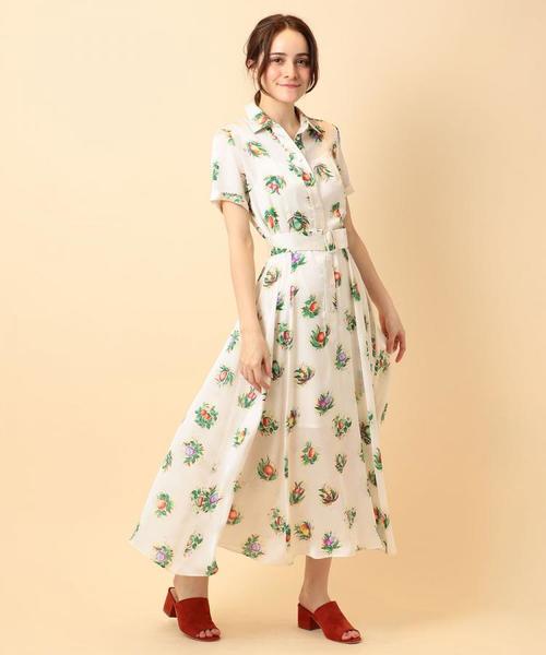 セール ワンピース ドレス フルーツガーデンシャツワンピース シャツワンピース Deicy デイシー のシャツワンピース フルーツガーデンシャツ ワンピース をセール価格で購入できます Deicy シャツワンピース Deicy デイシー のファッション