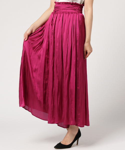 PEGGY LANA（ペギーラナ）の「Gloss Gather Wide PT（スカート・レディース・ピンク/ライトグレー/ネイビー・2/1）」の13枚目の写真